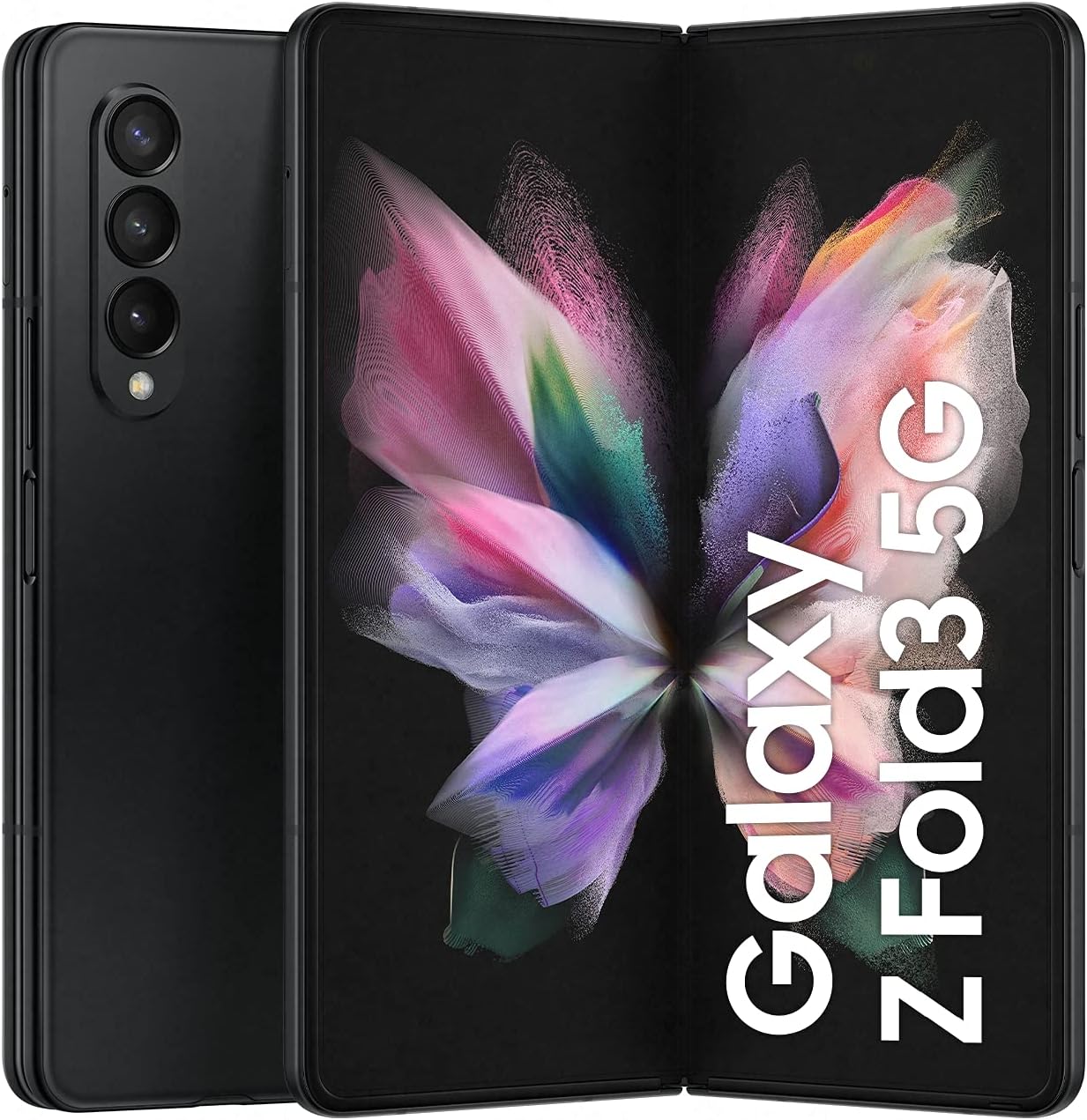 SAMSUNG Galaxy Z Fold3 5G in Phantom Black, 512GB Storage, 12GB RAM - Shape of tomorrow's design, now more portable and durable. 8806092562387