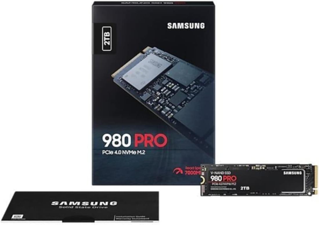 Samsung 2TB SATA SSD - Genuine PCIe 4.0 NVMe speed for heavy computing. 8806090696534