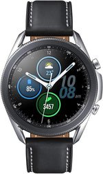 SAMSUNG SM R840 Galaxy Watch 3 45mm Mystic Silver - SmartWatch with ECG reading, blood pressure monitoring, and stylish rotating bezels. 8806090540592