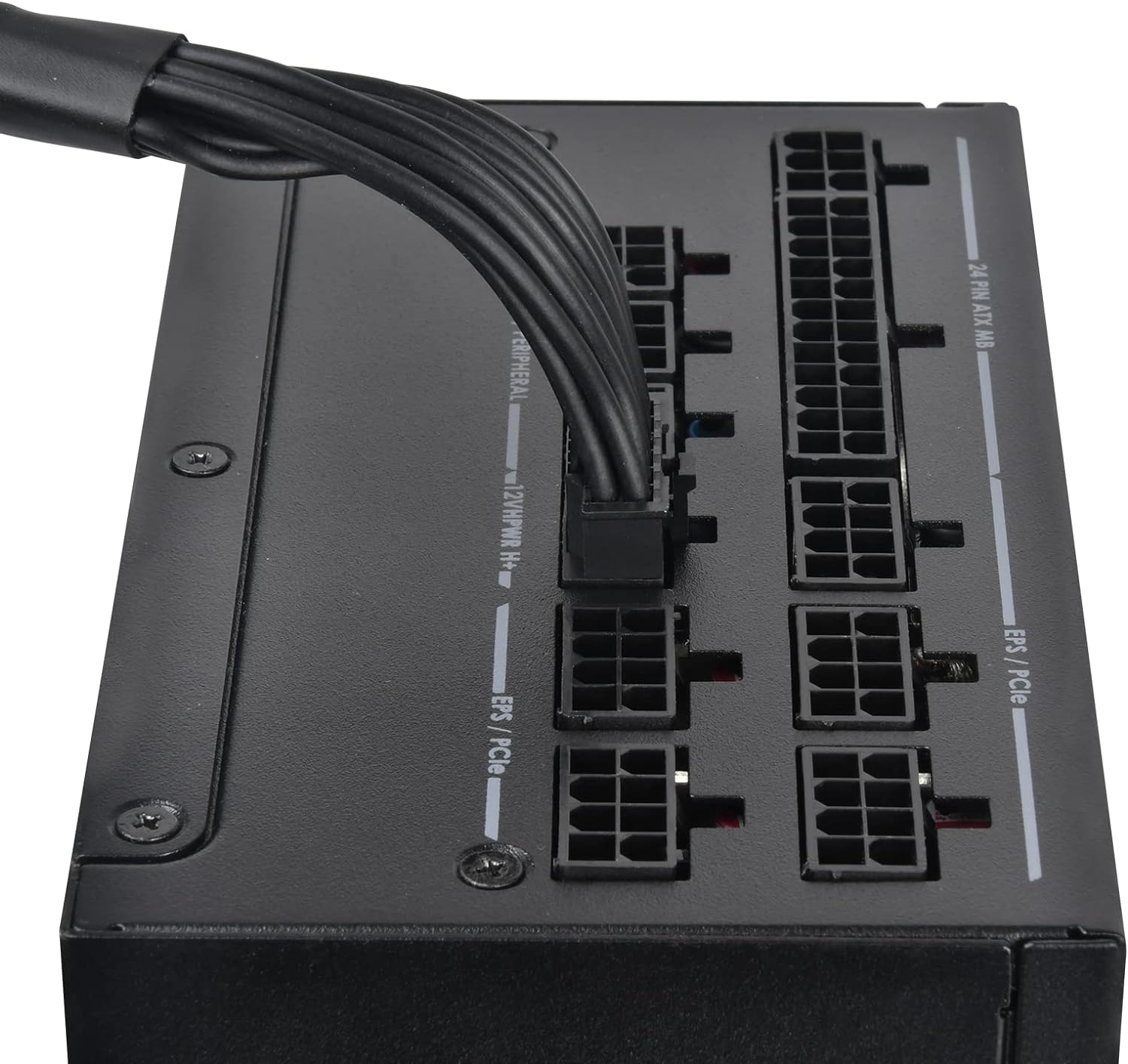 Platinum Efficiency 1200W Power Supply - Gen5 12VHPWR PCIe connector, 24/7 output, silent fan. 0844761025564