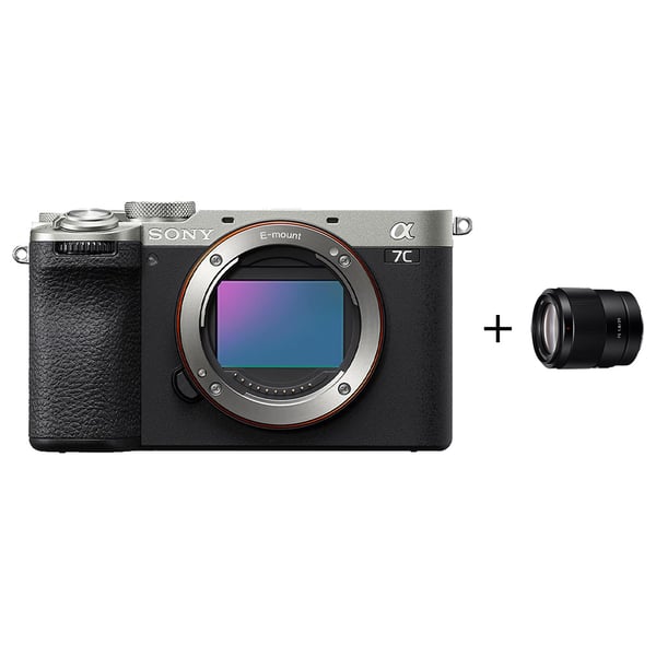 Sony Alpha 7C II Digital Camera Body Silver + SEL35F18F Lens - Compact and lightweight full-frame camera ILCE7CM2/S+SEL35F1