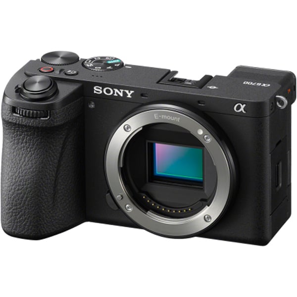 Black Sony Mirrorless Camera - ILCE-6700 model number.