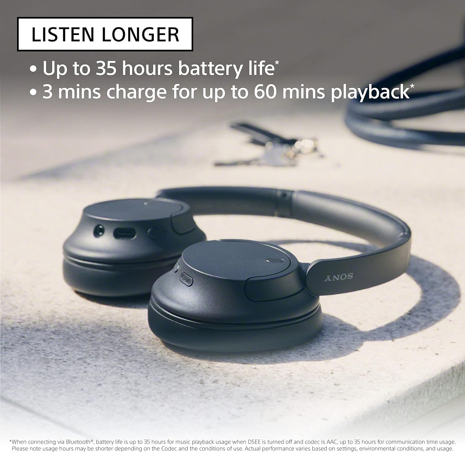 Sony WH-CH720N Bluetooth Headset: High sound quality and well-balanced sound tuning for music lovers. 4548736142435