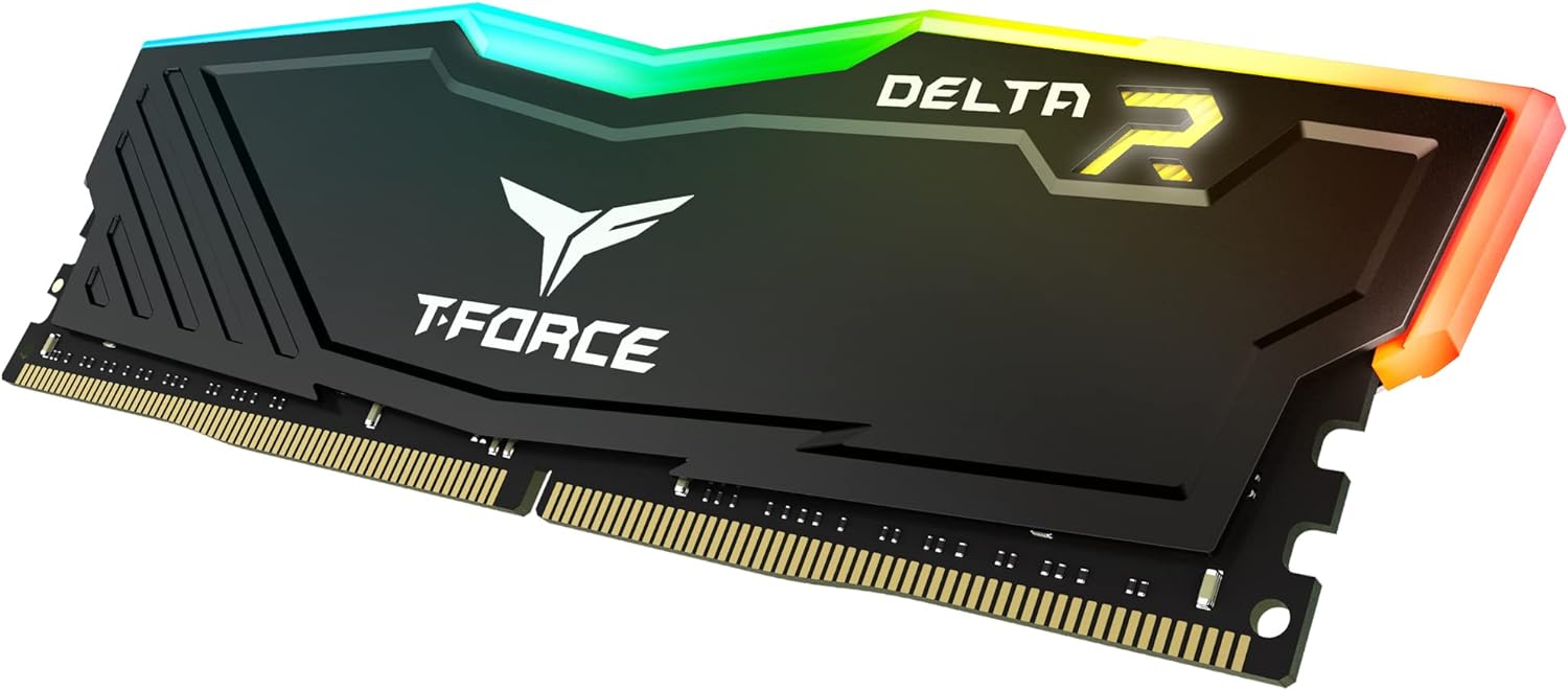 Upgrade Your Desktop with TeamGroup Delta RGB DDR4 16GB RAM - Black 0765441643284