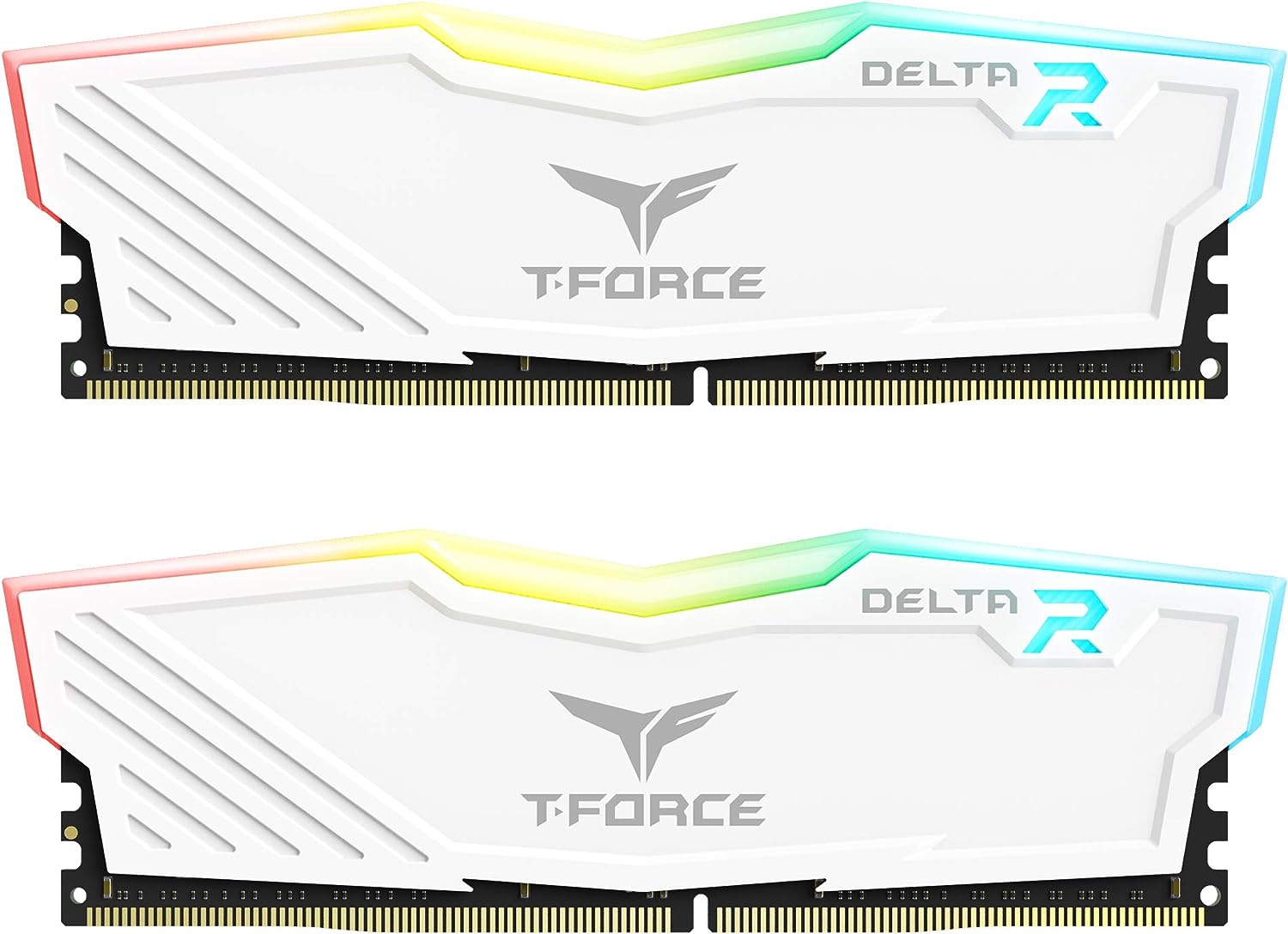 TEAMGROUP T-Force Delta RGB DDR4 16GB RAM - White, Full frame 120° ultra wide angle lighting with Force Flow RGB effect. 0765441643253