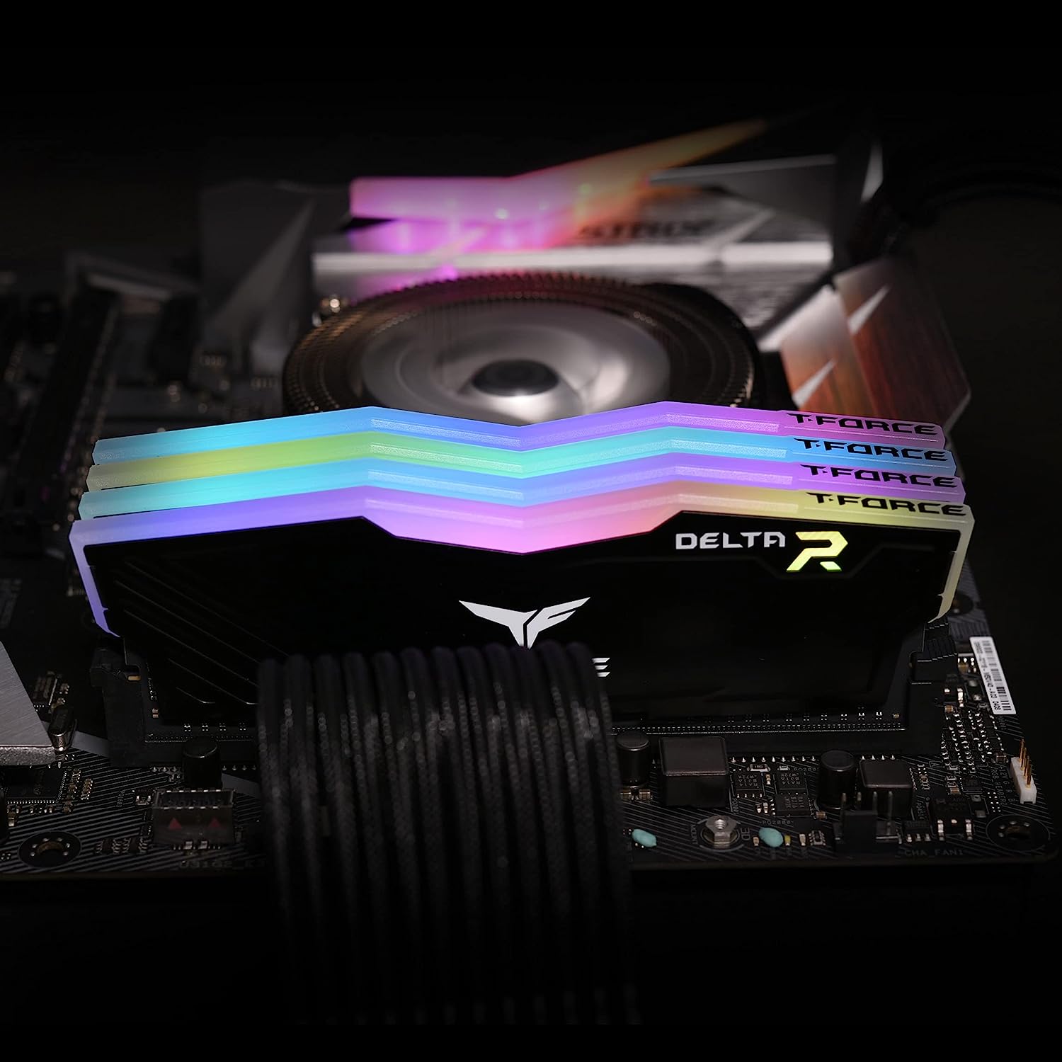 Team T-Force Delta RGB DDR4 Gaming Memory - Brand: TEAMGROUP, Color: Black, Form Factor: DIMM. 0765441651777