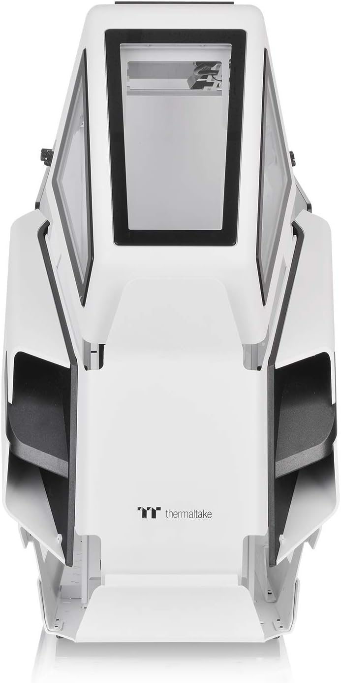 Sleek Snow Edition AH T600 Full Tower Case - E-ATX, Helicopter Inspired, Tempered Glass Windows 4713227524001