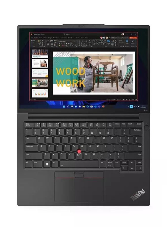 ThinkPad E14 Gen 5 Laptop with 14 - Inch WUXGA Display/Intel Core i7 - 1355U/40GB RAM/1TB SSD/Intel Iris Xe Graphics/Windows 11 Pro/ English Black - 1TB SSD - 14 - inch - Intel Iris Xe