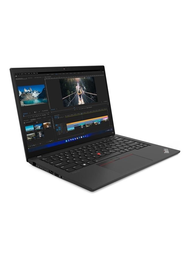 ThinkPad T14 Laptop With 14 - Inch Display, Core i7 - 1255U Processer/16GB RAM/512GB SSD/Intel Iris Xe Graphics/Windows 11 Pro English/Arabic Black - 512GB SSD - 14 - inch - Intel Iris Xe