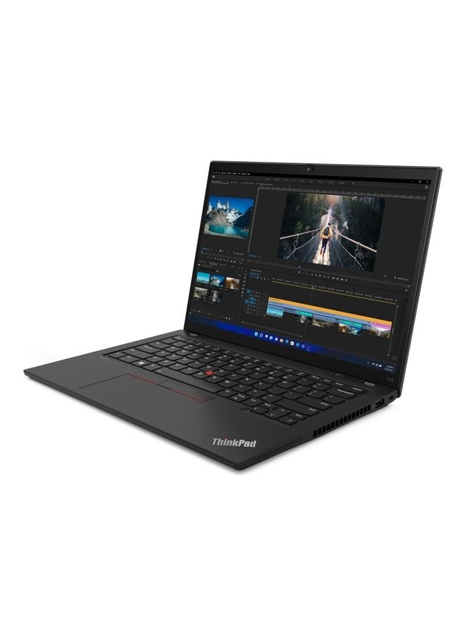 ThinkPad T14 Laptop With 14 - Inch Display, Core i7 - 1255U Processer/16GB RAM/512GB SSD/Intel Iris Xe Graphics/Windows 11 Pro English/Arabic Black - 512GB SSD - 14 - inch - Intel Iris Xe