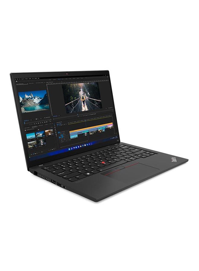 ThinkPad T14 Laptop With 14 - Inch Display, Core i7 - 1255U Processor/16GB RAM/512GB SSD/Intel Iris Xe Graphics/Windows 11 Pro Arabic black - 512GB SSD - 14 - inch - Intel Iris Xe