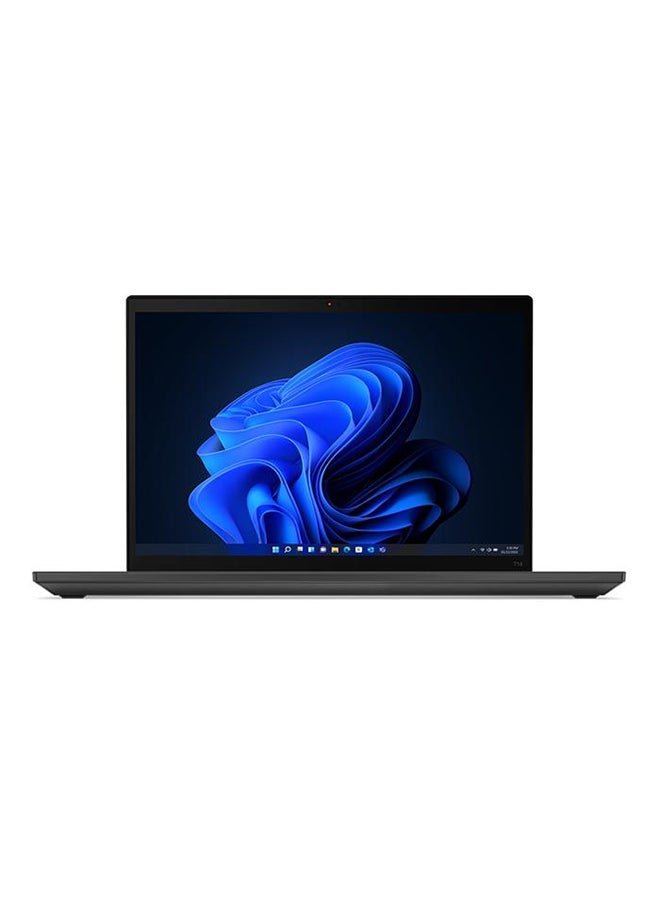 ThinkPad T14 Laptop With 14 - Inch Display, Core i7 - 1255U Processor/16GB RAM/512GB SSD/Intel Iris Xe Graphics/Windows 11 Pro Arabic black - 512GB SSD - 14 - inch - Intel Iris Xe