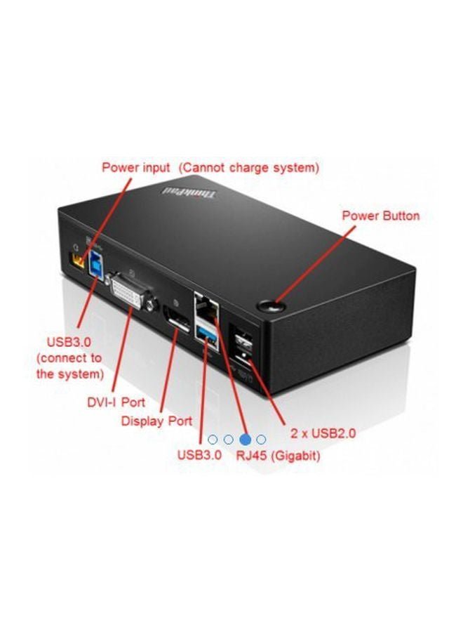 ThinkPad USB 3.0 Pro Dock Black - 