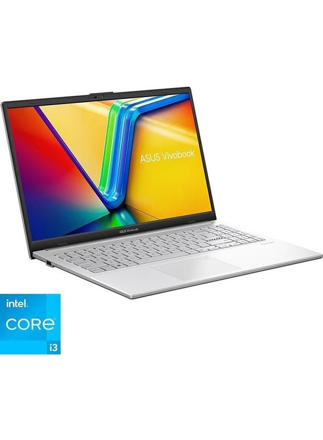 Vivobook Go 15 Laptop With 15.6 - Inch Display, Core i3 - N305 Processor/8GB RAM/256GB SSD/Intel UHD Graphics/Windows 11 Home English/Arabic Silver - 256GB SSD - 15.6 - inch - Intel UHD Graphics