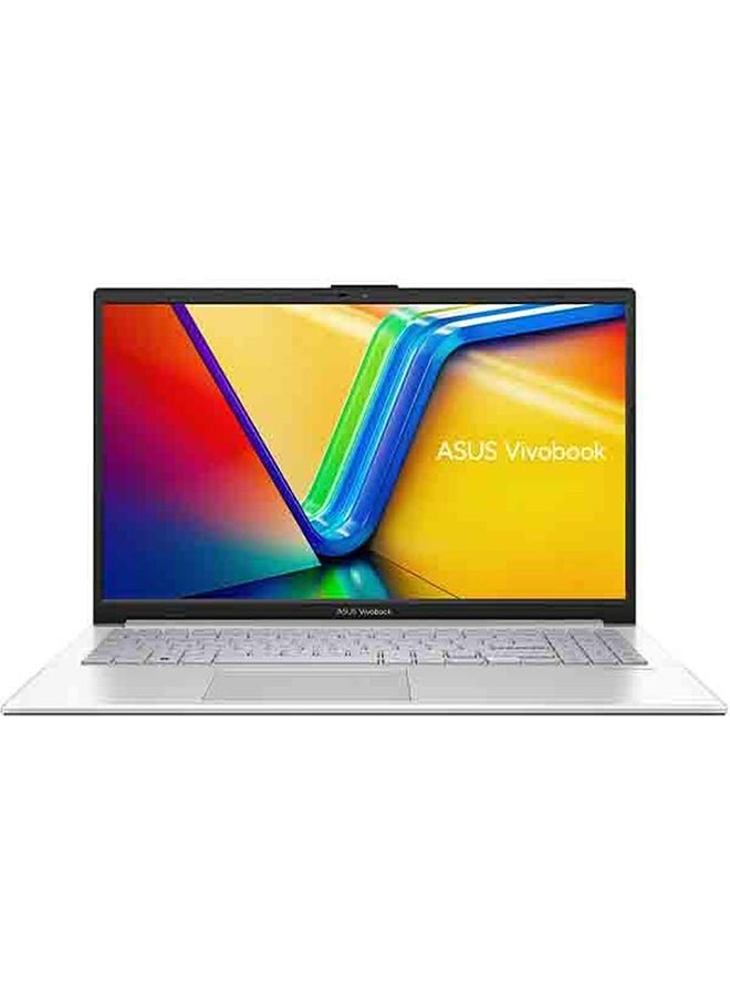 Vivobook Go 15 Laptop With 15.6 - Inch Display, Core i3 - N305 Processor/8GB RAM/256GB SSD/Intel UHD Graphics/Windows 11 Home English/Arabic Silver - 256GB SSD - 15.6 - inch - Intel UHD Graphics