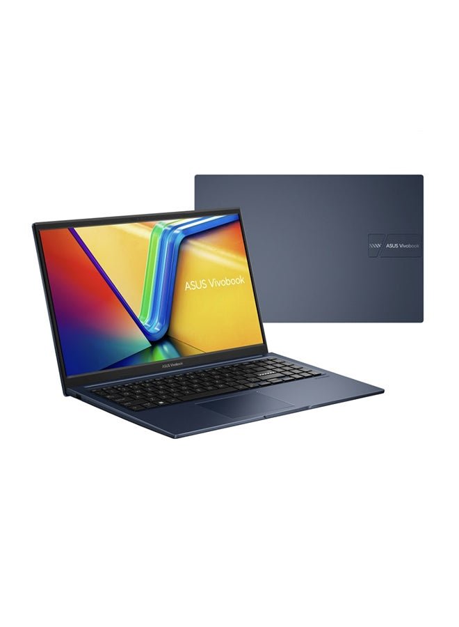 VivoBook Laptop With 15.6 - Inch Display, Core i5 - 1335U Processor/8GB RAM/512GB SSD/Winodws 11/Intel UHD Graphics English/Arabic Quiet Blue - 512GB SSD - 15.6 - inch - Intel UHD Graphics