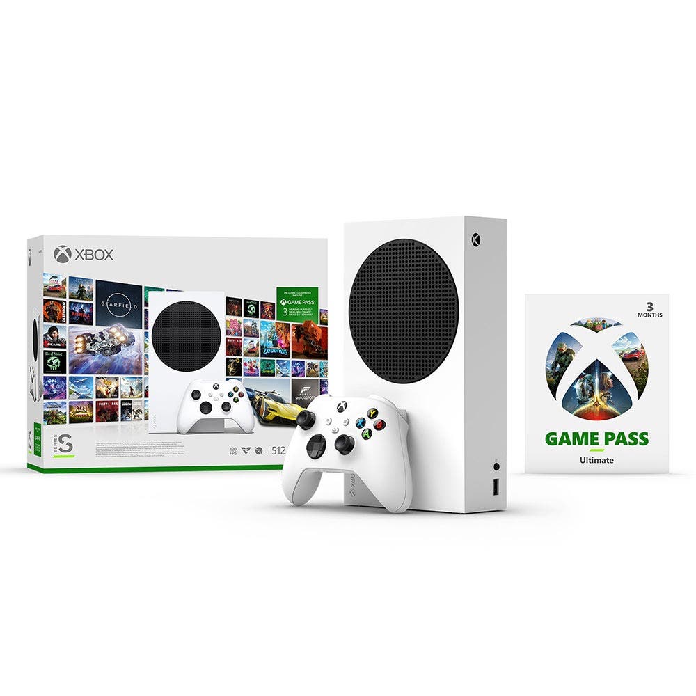 Elevate your gaming experience with the Xbox Series S | 512 GB and 3 Month GamePass Ultimate subscription. AF-RRS-00156