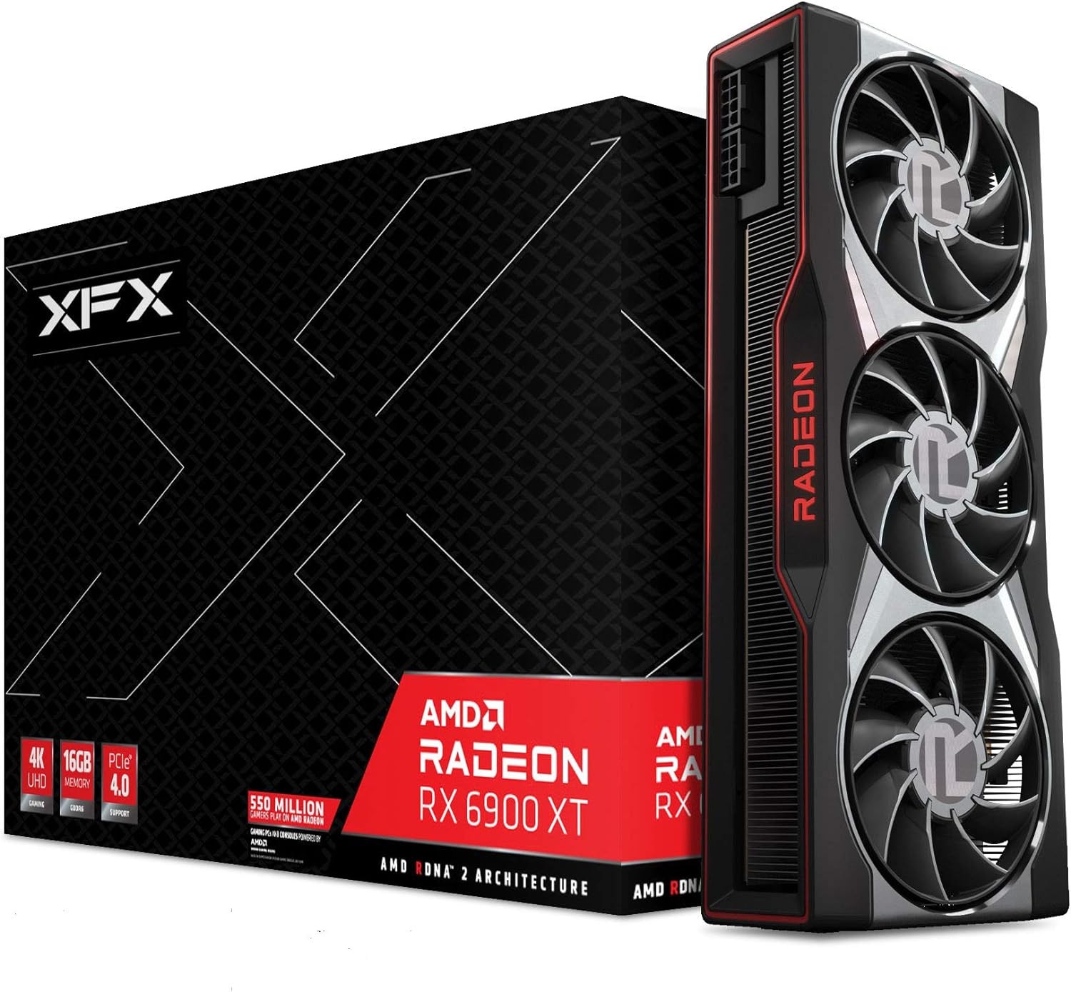 XFX AMD Radeon RX 6900 XT Gaming Graphics Card - Ultimate gaming performance with 16GB GDDR6 memory 0778656080669