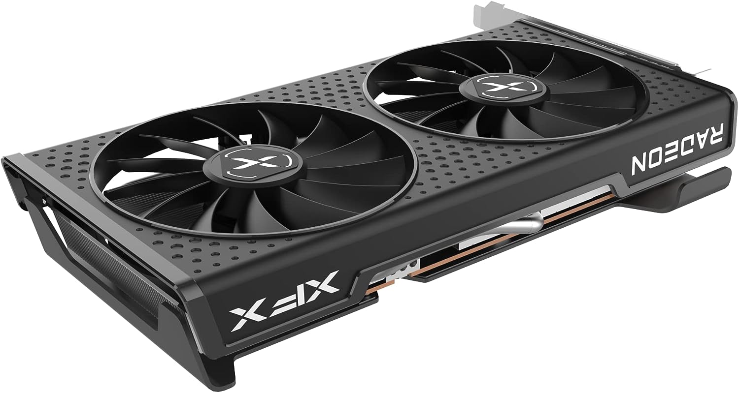 XFX Qick210 Radeon Rx 6500Xt Black 4GB DDR6 HDMI Dp - Elevates gaming with AMD RDNA 2 architecture, sleek black design. 0840191500152