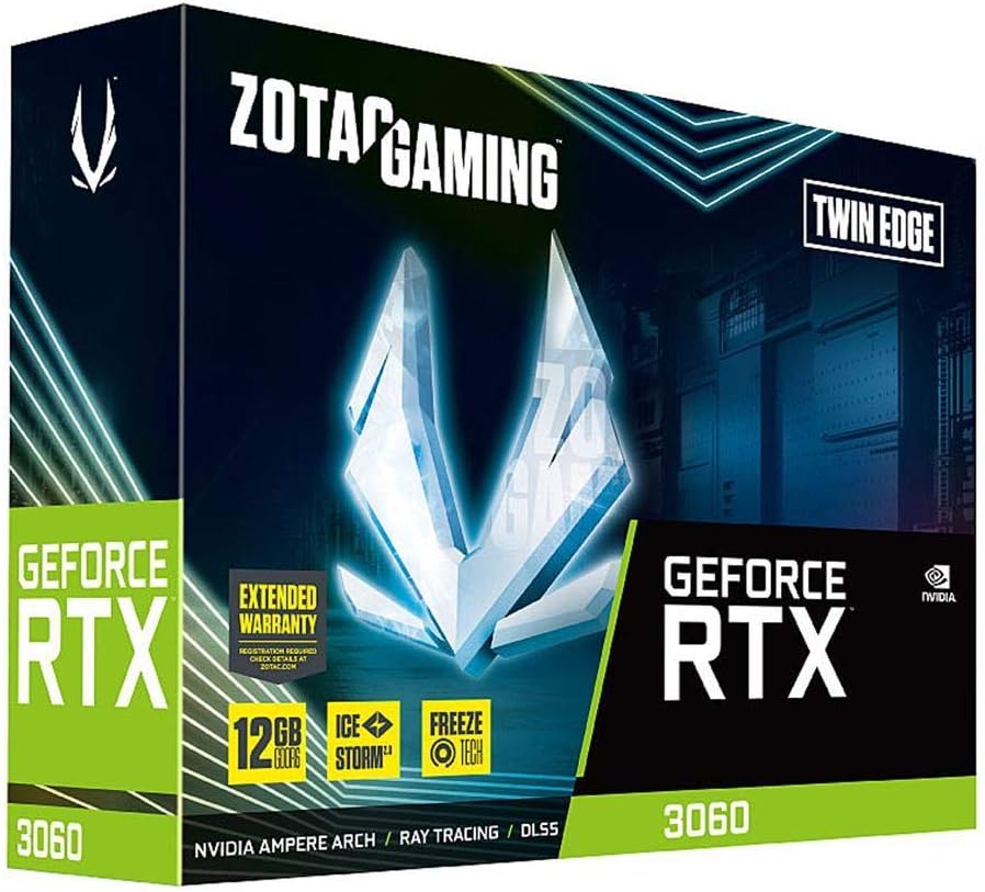 High-performance ZOTAC Gaming GeForce RTX 3060 Twin Edge with 12GB GDDR6 memory 0810012082082