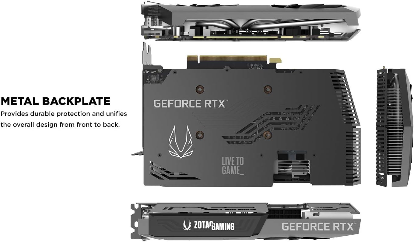 ZOTAC GAMING GeForce RTX 3070 Twin Edge OC: 256-bit, 14 Gbps, White LED Lighting 0810012081863