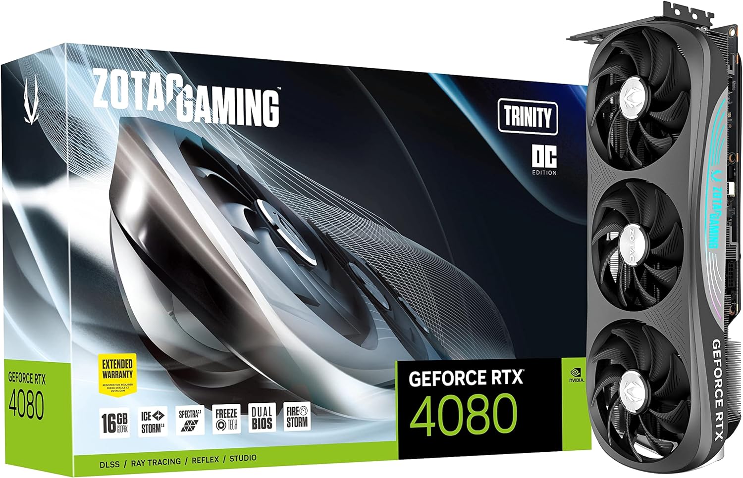 Zotac Gaming GeForce RTX 4080 Trinity OC 16GB GDDR6X PCIe 4.0 0810012083416