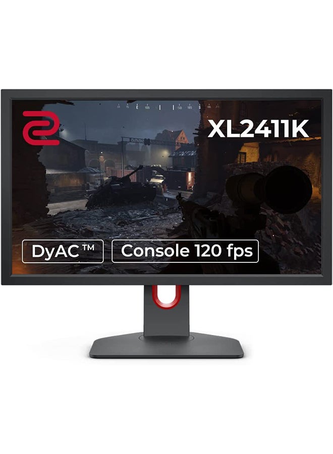 ZOWIE XL2411K - B 24 Inch Full HD Esports Gaming Monitor with 144Hz and 1ms response rate /Height Adjustable/ DisplayPort HDMI Flicker free Black Grey - 24 - inch - 