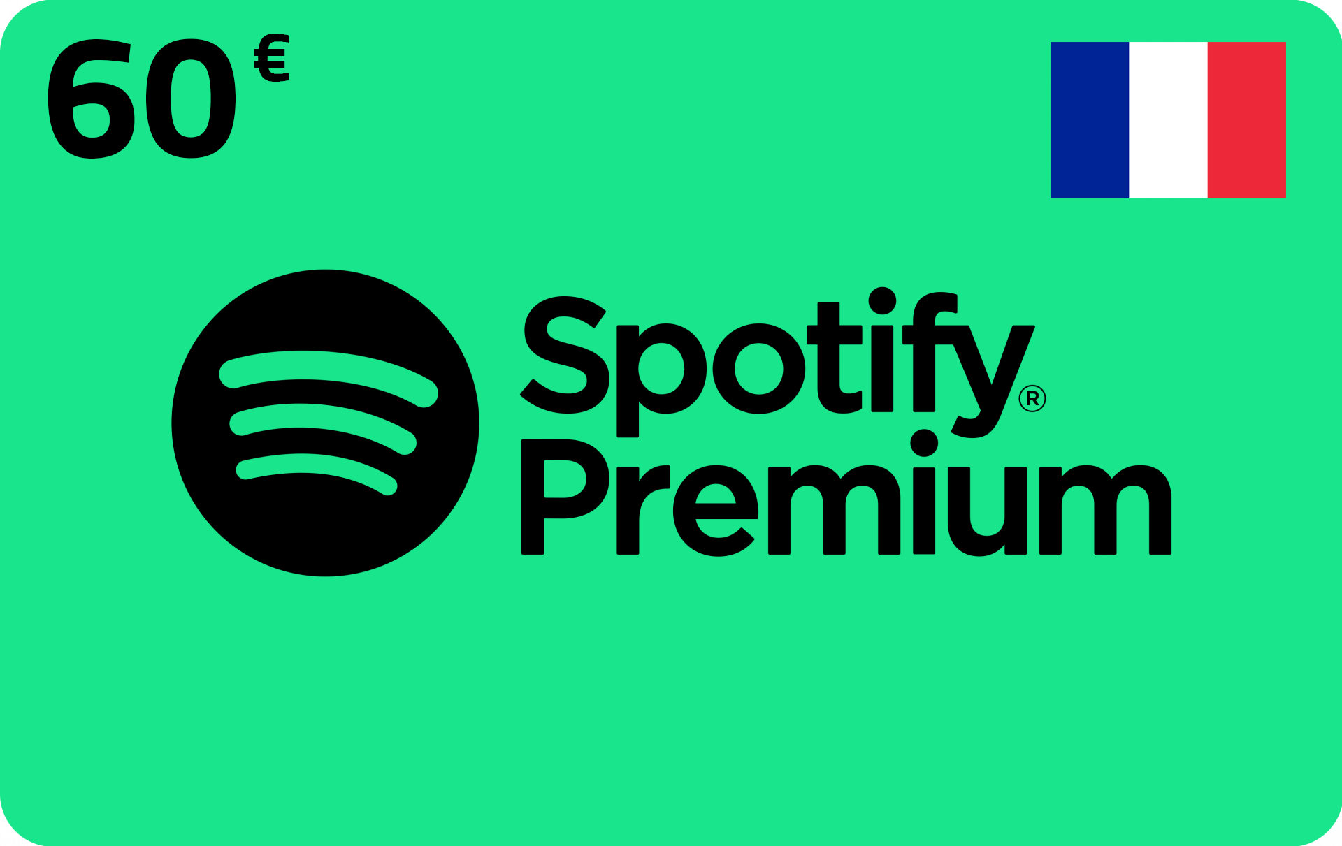 Spotify Card 60€ for France accounts